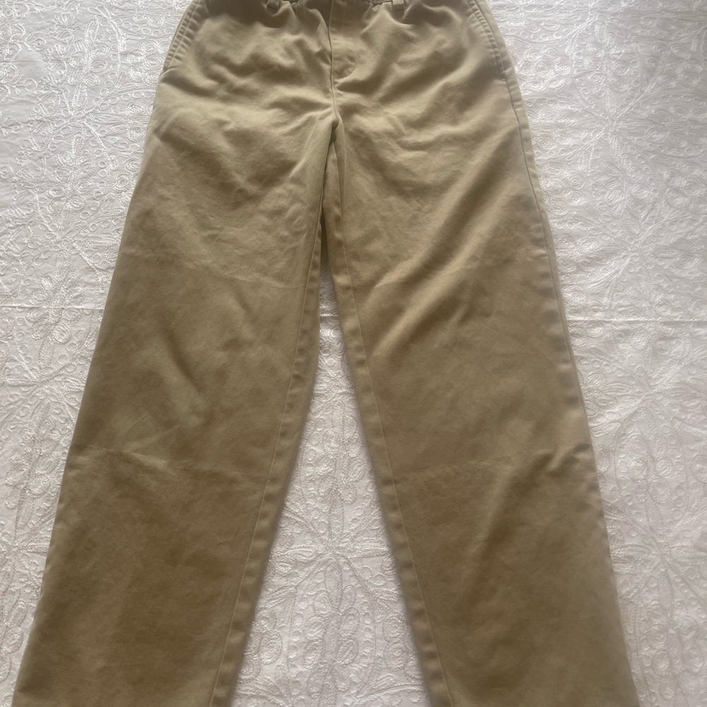 EUC Lands' End Boys Khaki Chinos - Sz 12